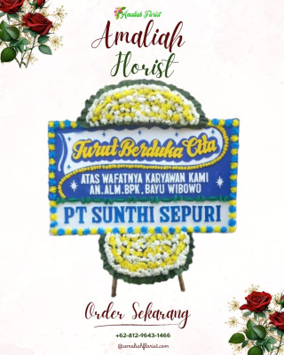 Papan Bunga Duka di Ranomuut